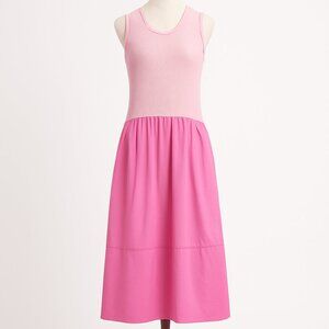 Free People Drops Of Venus Midi Dress Pink Size Large Vacation Spring Summer NWT